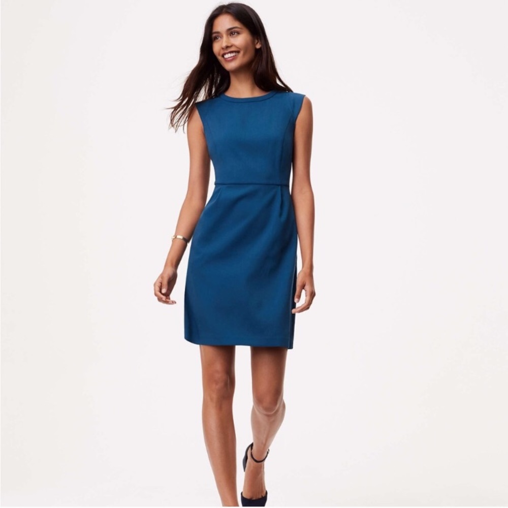 LOFT Career Sheath Dress WITH POCKETS!